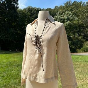 Banana republic linen blouses